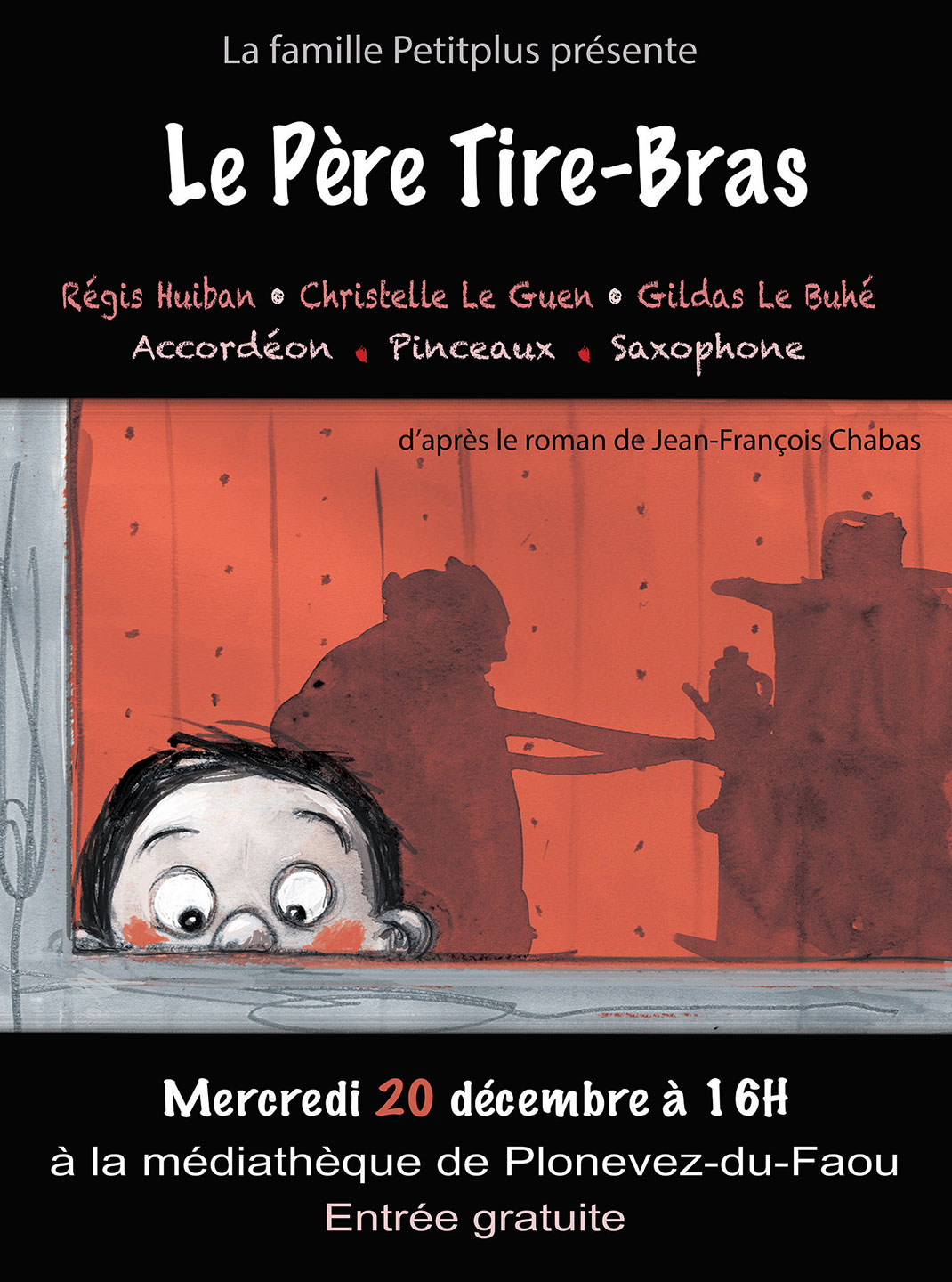 Affiche spectacle Le père Tire-Bras